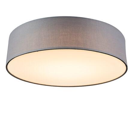 Stropní lampa šedá 40 cm vč. LED - Drum LED