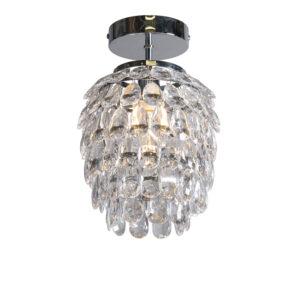 Stropní lampa ve stylu art deco ocel 19 cm stmívatelná - Bling